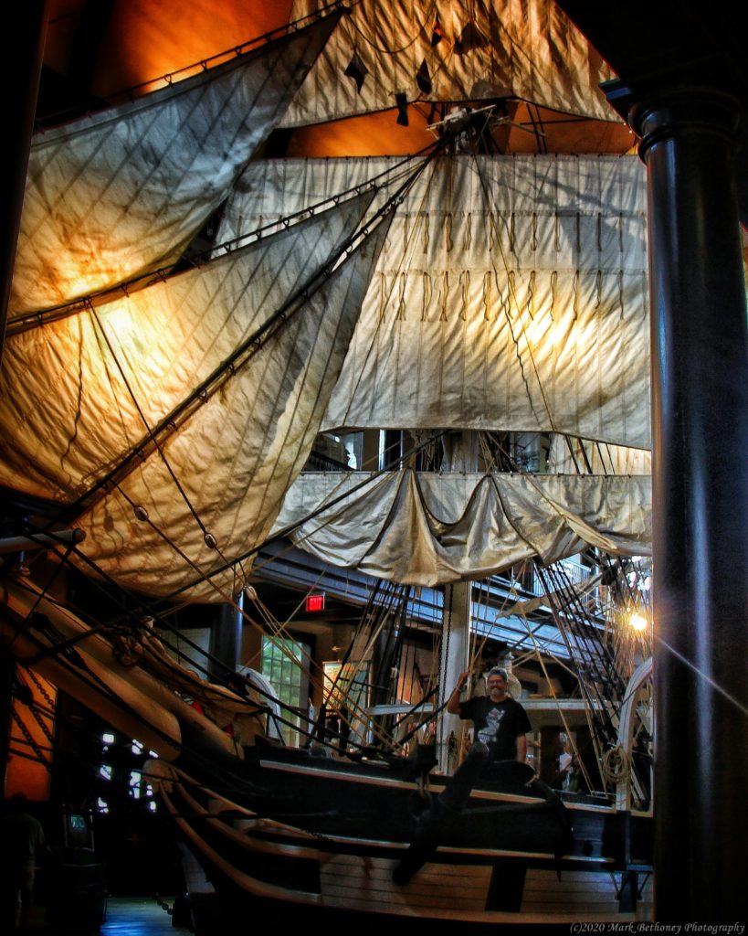 The author sitting aboard the whaleship. The author sitting aboard the whaleship.